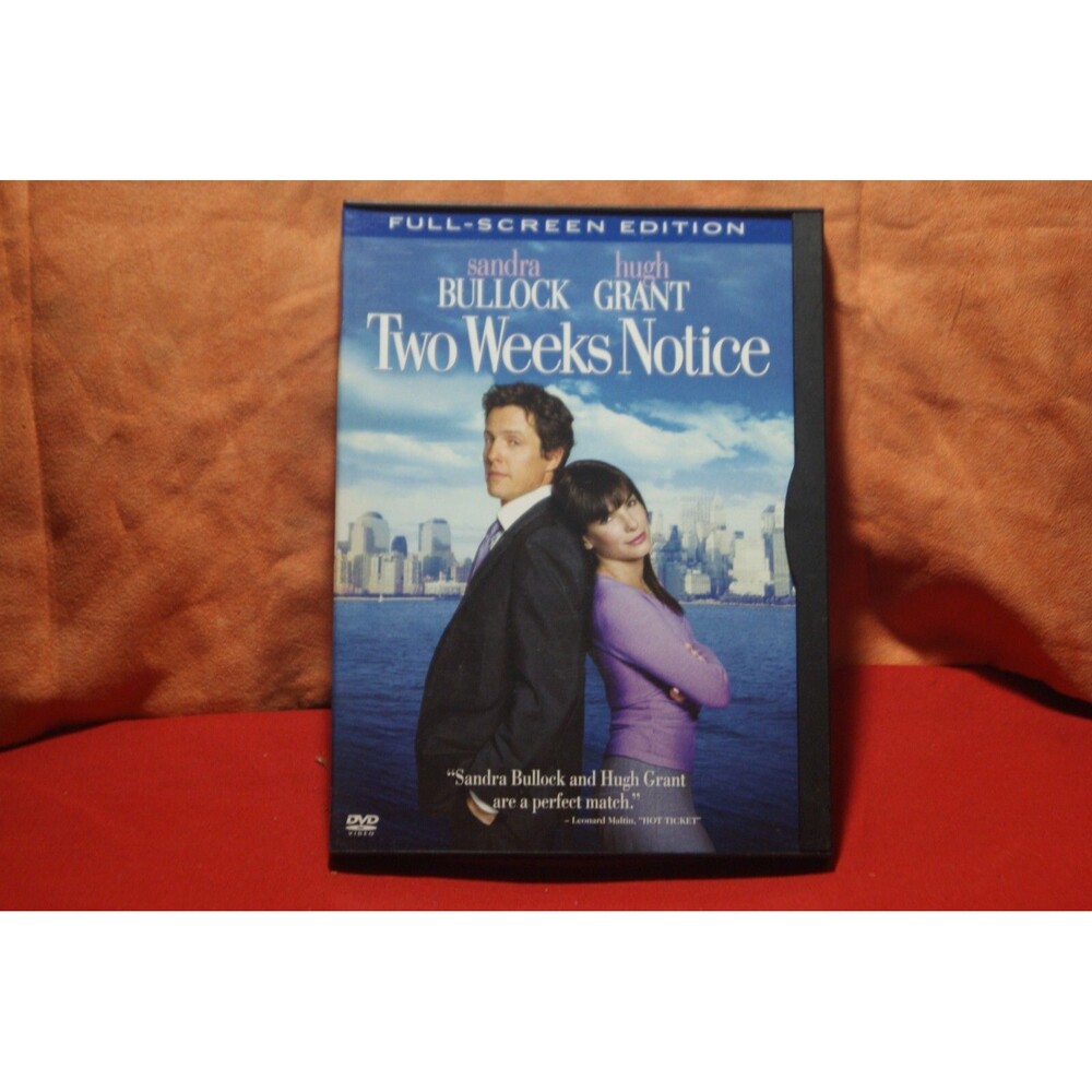 Two Weeks Notice - *Full screen Edition Sandra Bullock Hugh Grant DVD Rom/Com